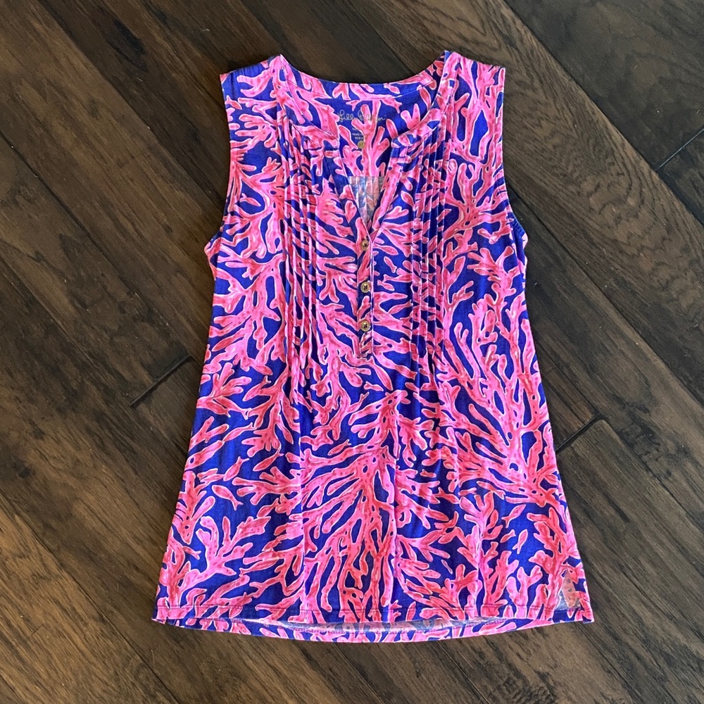 Lilly Pulitzer Cora Print Sleeveless Top